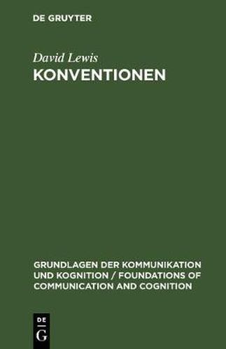 Cover image for Konventionen