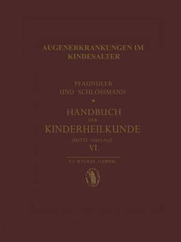 Cover image for Augenerkrankungen Im Kindesalter