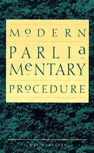 Cover image for Modern Parliamentary Procedure