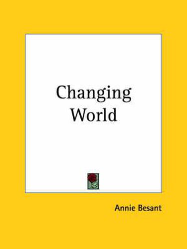 Cover image for Changing World (1909)