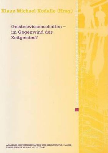 Cover image for Geisteswissenschaften - Im Gegenwind Des Zeitgeistes?: Zum Abschlusb Des Historischen Woerterbuchs der Philosphie