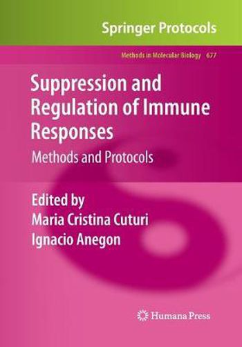 Cover image for Suppression and Regulation of Immune Responses: Methods and Protocols