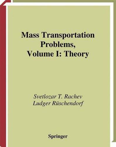 Cover image for Mass Transportation Problems: Volume 1: Theory