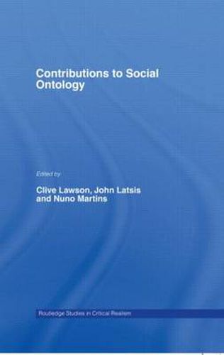 Cover image for Contributions to Social Ontology
