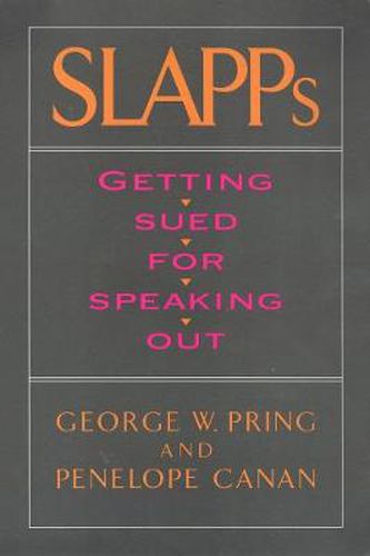 Cover image for SLAPPs: Getting Sued for Speaking Out