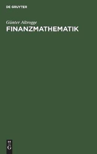 Cover image for Finanzmathematik