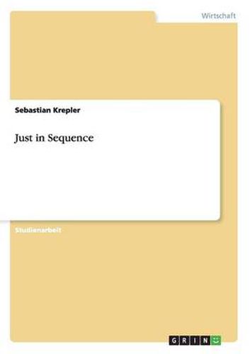 Cover image for Just in Sequence