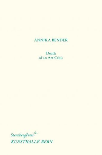 Cover image for Death of an Art Critic / Tod einer Kritikerin