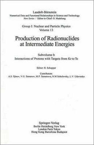 Cover image for Interactions of Protons with Targets from Kr to Te