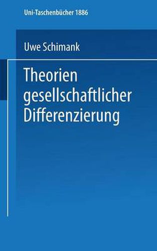 Cover image for Theorien Gesellschaftlicher Differenzierung