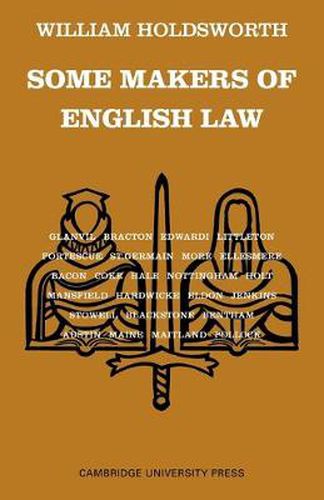 Cover image for Some Makers of English Law