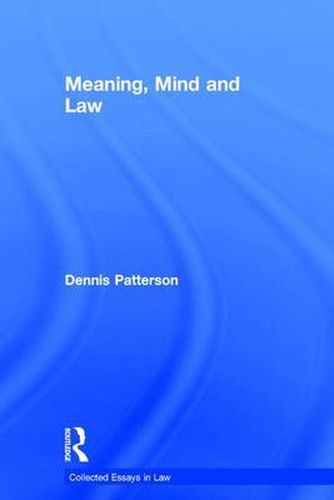 Cover image for Meaning, Mind and Law