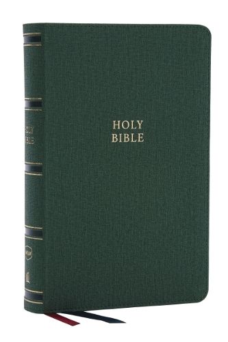 NKJV, Single-Column Reference Bible, Verse-by-verse, Green Leathersoft, Red Letter, Comfort Print