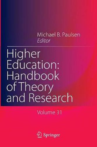 Cover image for Higher Education: Handbook of Theory and Research