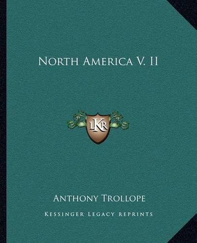 Cover image for North America V. II