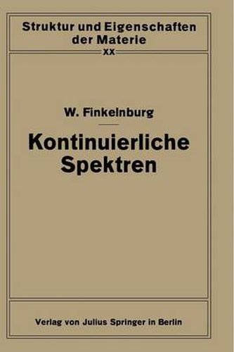 Cover image for Kontinuierliche Spektren