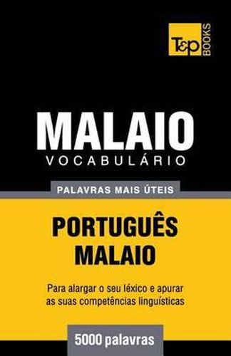 Cover image for Vocabulario Portugues-Malaio - 5000 palavras mais uteis