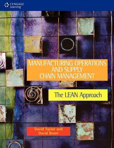 Cover image for Manufacturing Operations and Supply Chain Management : The LEAN Approach: The lean approach