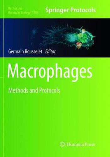 Cover image for Macrophages: Methods and Protocols