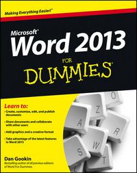 Cover image for Word 2013 For Dummies