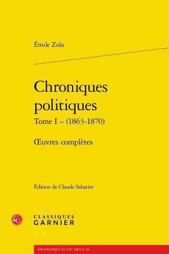 Cover image for Chroniques Politiques: Oeuvres Completes