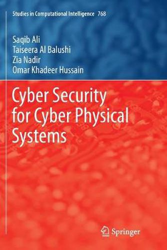 Cover image for Cyber Security for Cyber Physical Systems