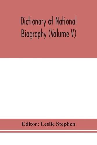 Cover image for Dictionary of national biography (Volume V)