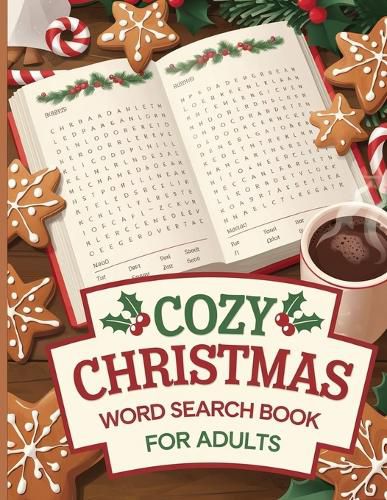 Cover image for Cozy Christmas Word Search Book for Adults 2024