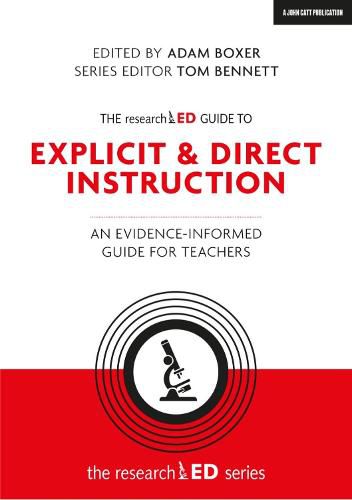 Cover image for The researchED Guide to Explicit and Direct Instruction: An evidence-informed guide for teachers