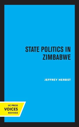 Cover image for State Politics in Zimbabwe