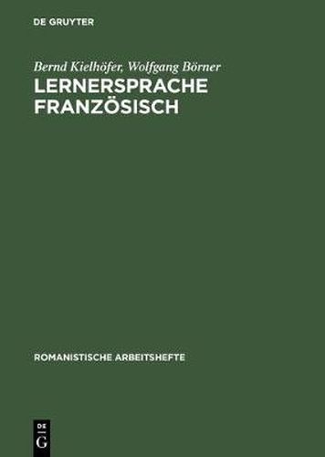 Cover image for Lernersprache Franzoesisch