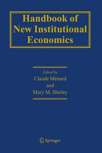 Cover image for Handbook of New Institutional Economics