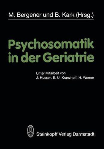 Cover image for Psychosomatik in der Geriatrie