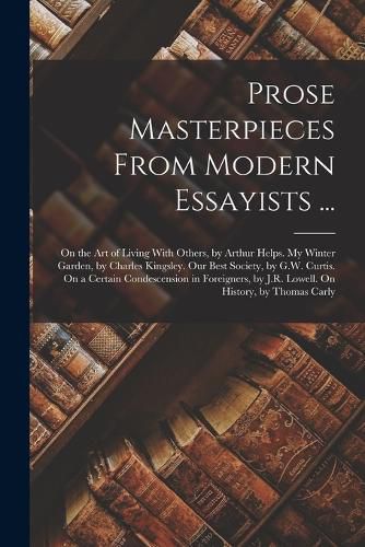 Cover image for Prose Masterpieces From Modern Essayists ...