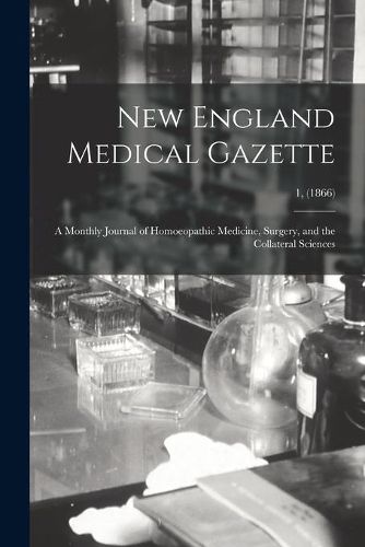 Cover image for New England Medical Gazette