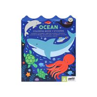 Cover image for Ocean Coloring Book + Stickers