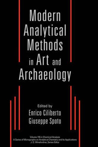 Cover image for Modern Analytical Methods in Art and Archaeology