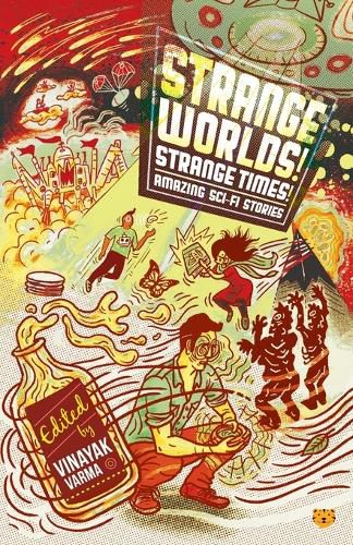 Cover image for Strange Worlds! Strange Times! Amazing Sci-Fi Stories