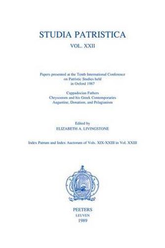 Cover image for Cappadocian Fathers, Chrysostom and His Greek Contemporaries, Augustine, Donatism and Pelagianism