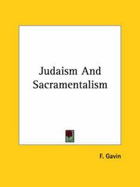 Cover image for Judaism and Sacramentalism