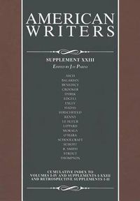 Cover image for American Writers, Supplement XXIII