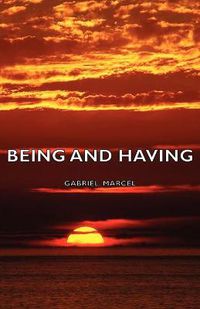 Cover image for Being and Having