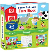 Cover image for Farm Animals Fun Box: Includes a Storybook and a 2-in-1 puzzle
