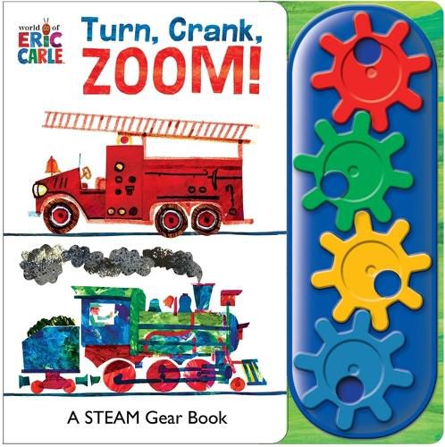 Cover image for Eric Carle Turn Crank Zoom Go Go Gear Book