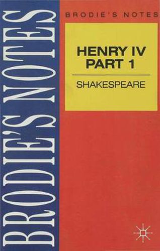 Cover image for Shakespeare: Henry IV, Part I