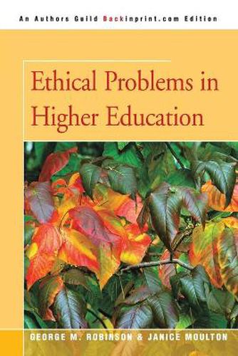 Cover image for Ethical Problems in Higher Education