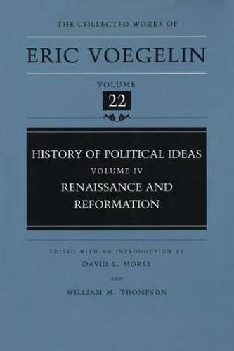 History of Political Ideas (CW22): Renaissance and Reformation