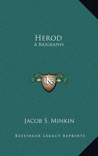 Cover image for Herod: A Biography