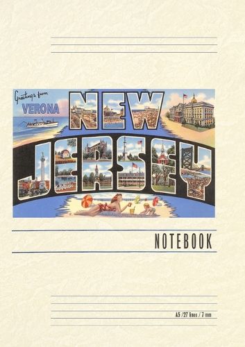 Cover image for Vintage Lined Notebook Greetings from Verona, New Jersey