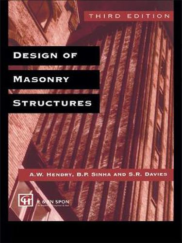 Cover image for Design of Masonry Structures